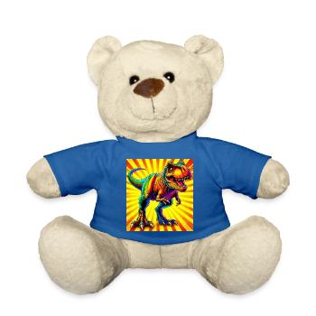 Dinosaurier - Teddy - Königsblau - Vorne