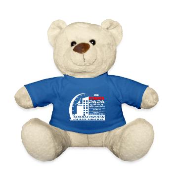 Papa GmbH 3 HARIZ Papa Vatertag Geschenk - Teddy - Königsblau - Vorne