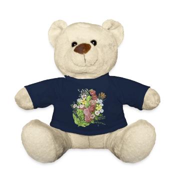 flowers - Nounours - bleu marine - Devant