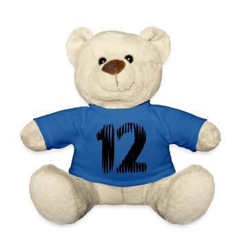 12 Zahl Trikot - Teddy - Königsblau - Vorne