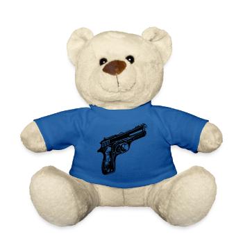 Pistol Symbol - Teddy Bear - royal blue - Front