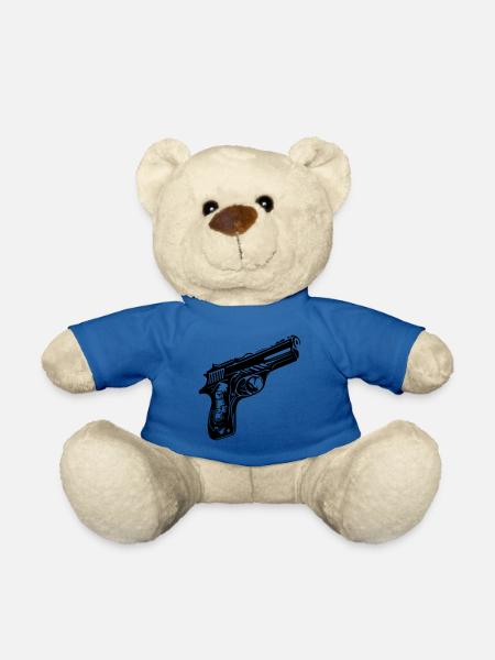 Pistole Symbol - Teddy - Königsblau