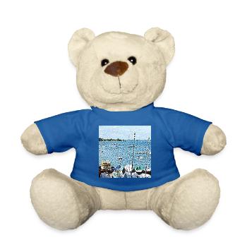 Der kleine Hafen der Bretagne - Teddy - Königsblau - Vorne