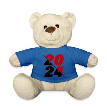 2024 year - Teddy Bear - royal blue - Front