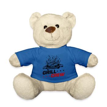 Grill Crew Grilling - Teddy Bear - royal blue - Front
