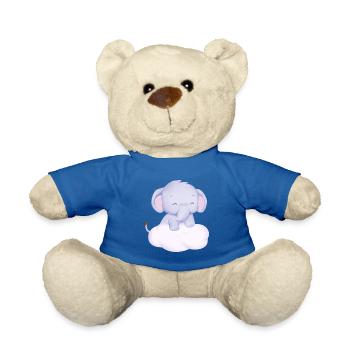 Baby Elephant Funny Sweet T-shirt Gift Idea - Teddy Bear - royal blue - Front