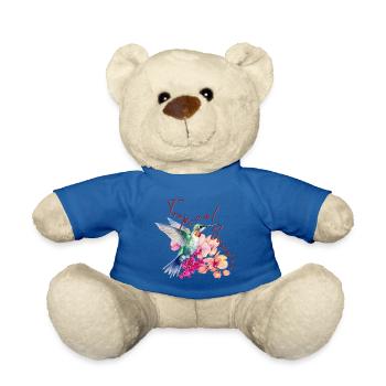 Tropical Summer - Teddy Bear - royal blue - Front