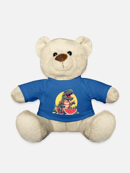 Dino T-Rex au melon et fraise - Sunset Design - Nounours - bleu roi