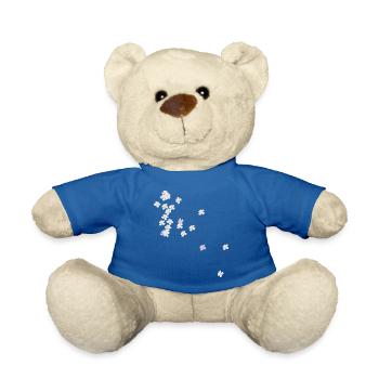 fleur - Nounours - bleu roi - Devant