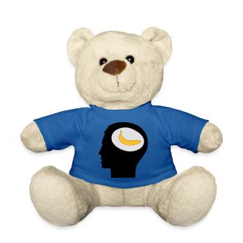 Banana Joe, Banane im Kopf - Teddy Bear - royal blue - Front