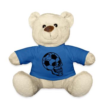 Tod Kopf Fußball Fußball - Teddy - Königsblau - Vorne