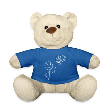 brain - Teddy Bear - royal blue - Front