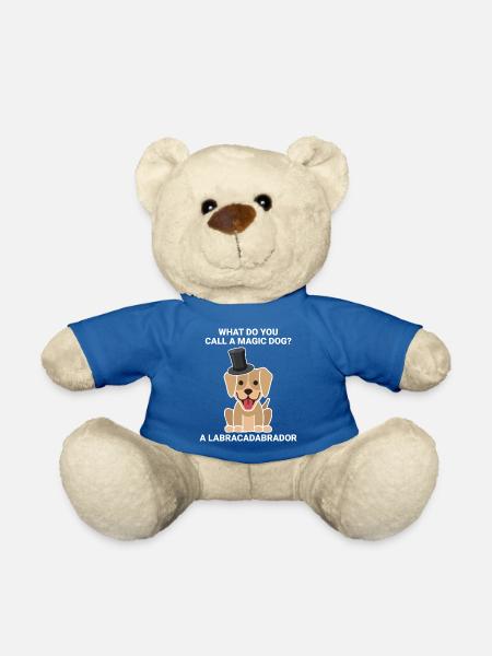 What do you call a dog that can do magic? - Teddy Bear - royal blue