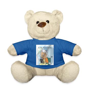 Oma Weihnachten - Teddy - Königsblau - Vorne