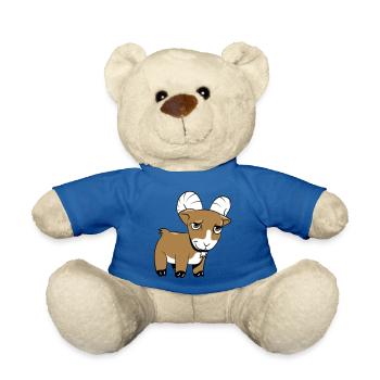 Chèvre gentiment gentille - Nounours - bleu roi - Devant