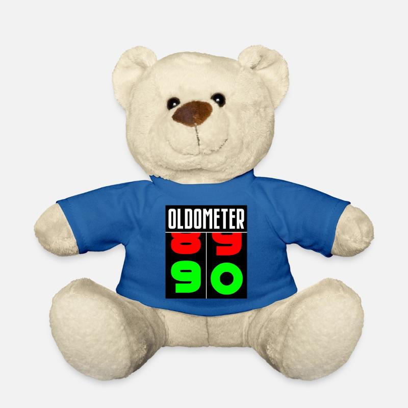 Oldometer 90th Birthday - Teddy Bear - royal blue