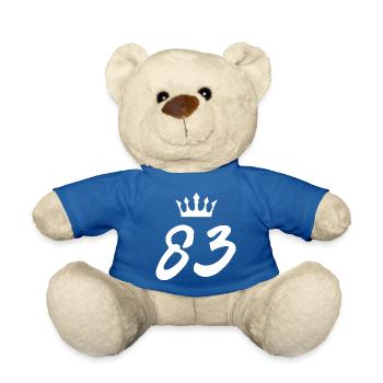 83 Couronne numérique - Nounours - bleu roi - Devant