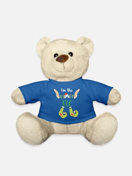 Weihnachten Weihnachtsmann Geschenke - Teddy - Königsblau