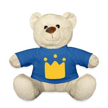Gelbe Krone - Teddy - Königsblau - Vorne