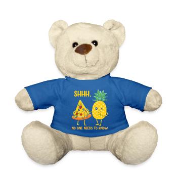 Ananas Pizza Hawaii Pizza lustig witzig - Teddy - Königsblau - Vorne