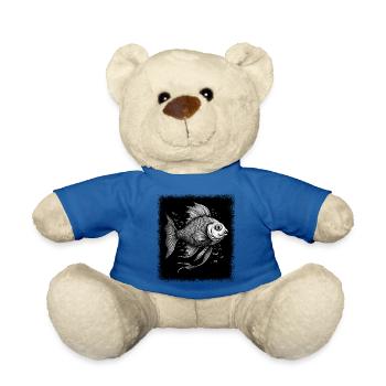 Funny Quote Fishing Tournaments Funny Sayings - Teddy Bear - royal blue - Front