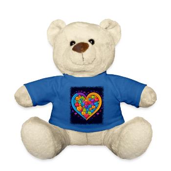 T-shirts activistes Déclaration de la marche pour l’égalité 30 ans - Nounours - bleu roi - Devant