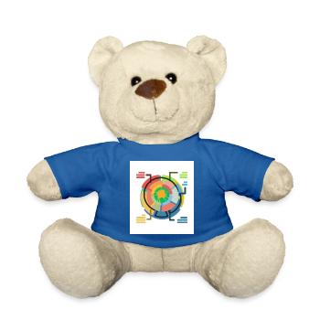 Cercle du monde - Nounours - bleu roi - Devant