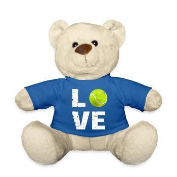 Tennis amour - Nounours - bleu roi - Devant