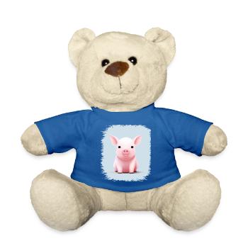 Bacon basse-cour cadeau amoureux des animaux citation drôle - Nounours - bleu roi - Devant