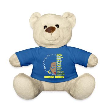 Zodiac sign Gemini - Teddy Bear - royal blue - Front