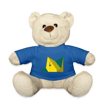 Climbing, bouldering, sport climbing, climbing wall - Teddy Bear - royal blue - Front