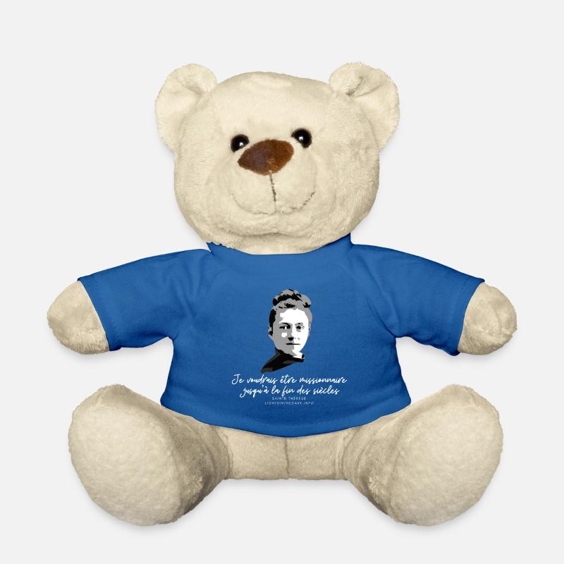 Sainte Therese patronne des missions - Nounours - bleu roi