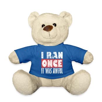 Sarkastisches Zitat zum Laufen - Teddy - Königsblau - Vorne