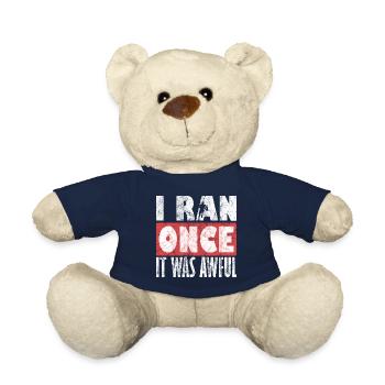 Sarkastisches Zitat zum Laufen - Teddy - French Navy - Vorne