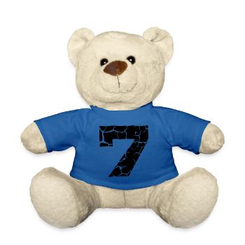 7 Zahl Trikot - Teddy - Königsblau - Vorne