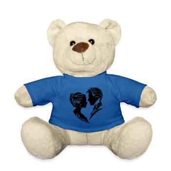 Ehepaar Hochzeit Silhouette - Teddy - Königsblau - Vorne