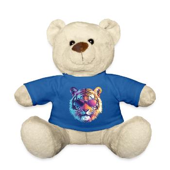 Tiger mit Sonnenbrille - Teddy - Königsblau - Vorne