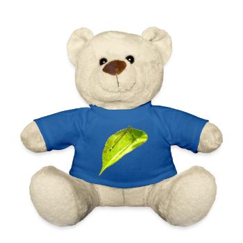 Eine Libelle ruht sich auf einem Blatt aus - Teddy - Königsblau - Vorne