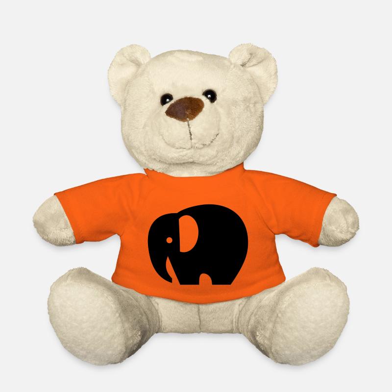 Elephant - Teddy Bear - golden orange