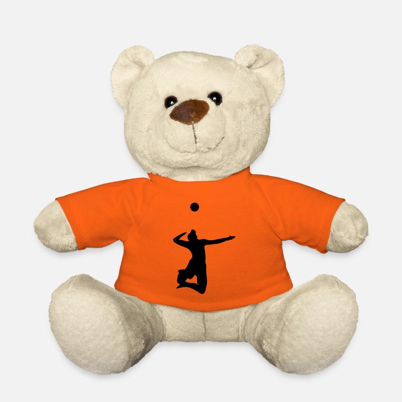 Volley-ball servir - Nounours - orange doré