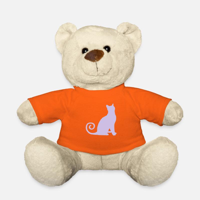 katze silhouette - Teddy - Goldorange