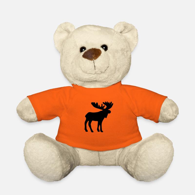 Elch - Teddy - Goldorange