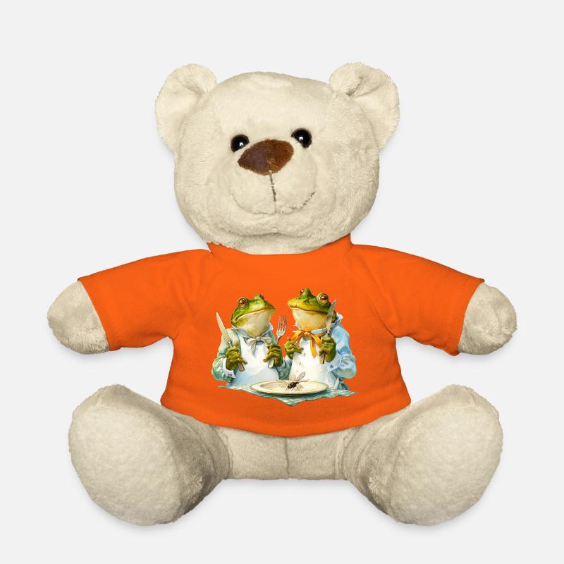 Froschköche am Tisch - Teddy - Goldorange