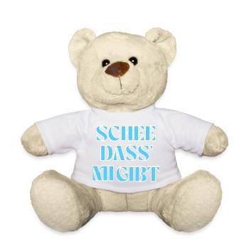 Selbstliebe auf bayerisch: Schee, dass mi gibt. - Teddy - Goldorange - Vorne