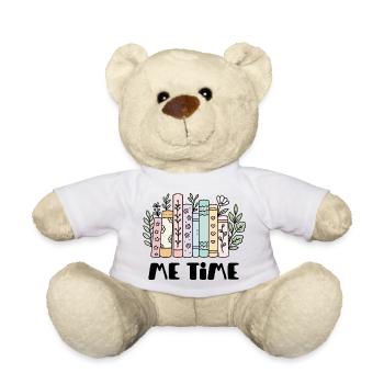 Livres pastel avec ornements de feuilles - Nounours - orange doré - Devant