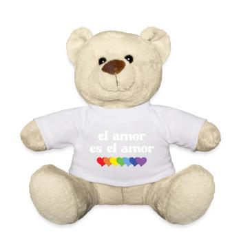 LGBT Pride Month - El Amor es el Amor - Teddy Bear - golden orange - Front