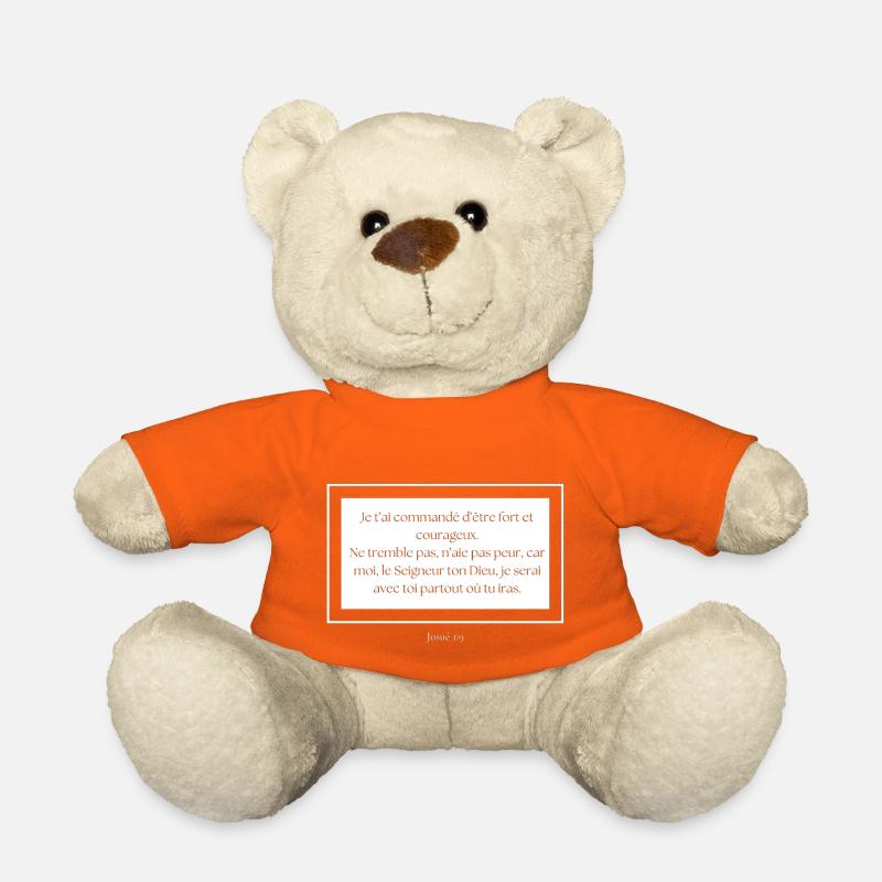 Josué 1.9 - Nounours - orange doré