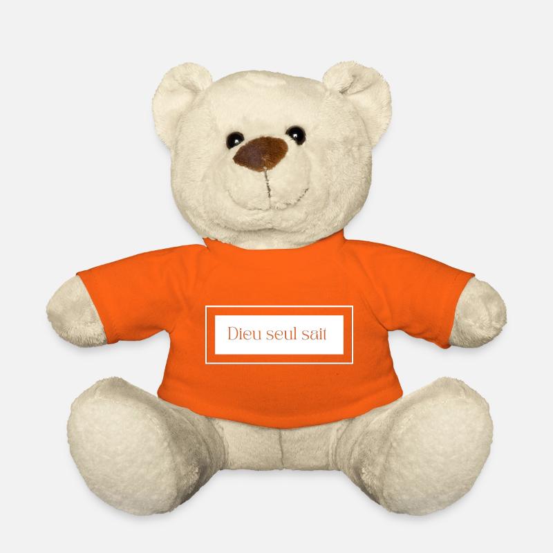 Dieu seul sait - Nounours - orange doré