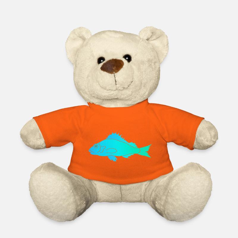 Fisch mit Zackenflosse - Teddy - Goldorange