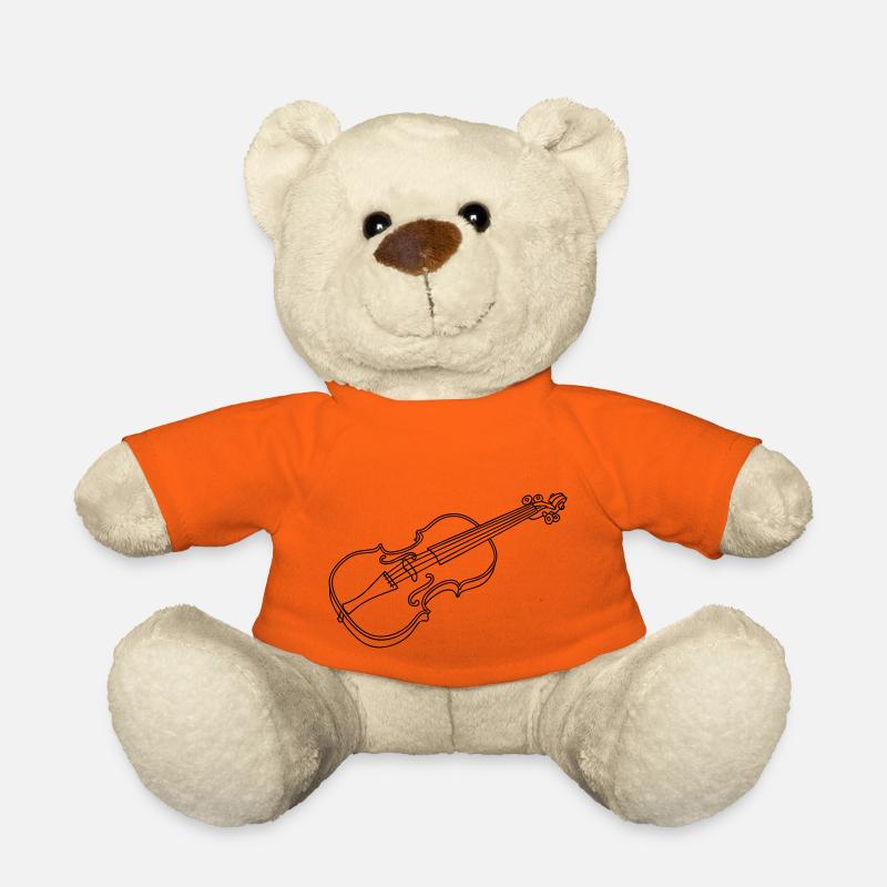 Violon - Nounours - orange doré